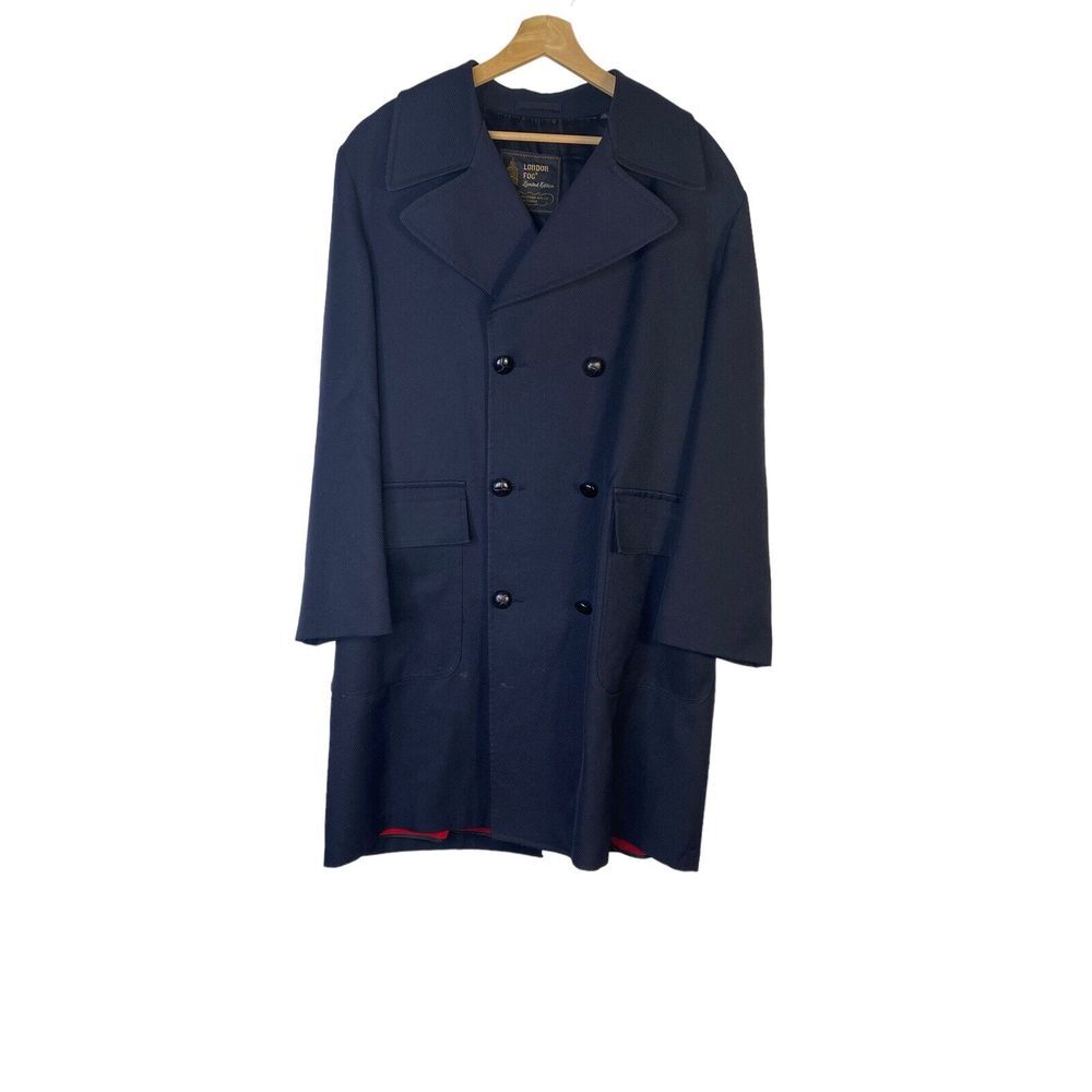 London Fog Limited Edition Mens Double-Breasted Trench Coat Outerwear Size 42